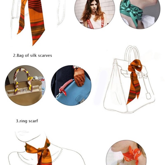 2/$30 🚨Twilly/Twillies/bandeau/scarf- accessory - bags, neck, arm, hair!!! - Picture 4 of 5